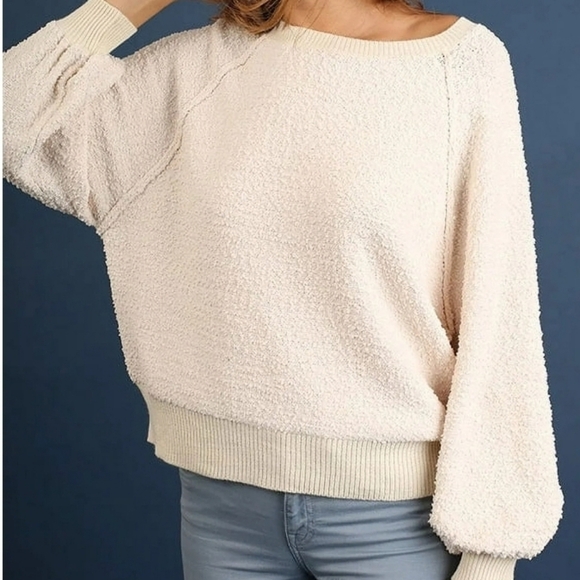 Free People Sweaters - Free People Bishop Sleeve Pullover Sweater